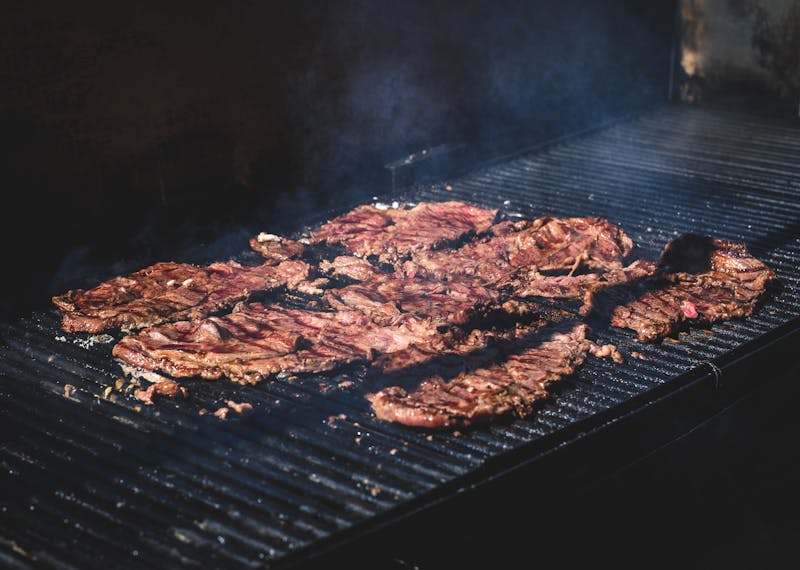 Carne asada tacos with grilled steak